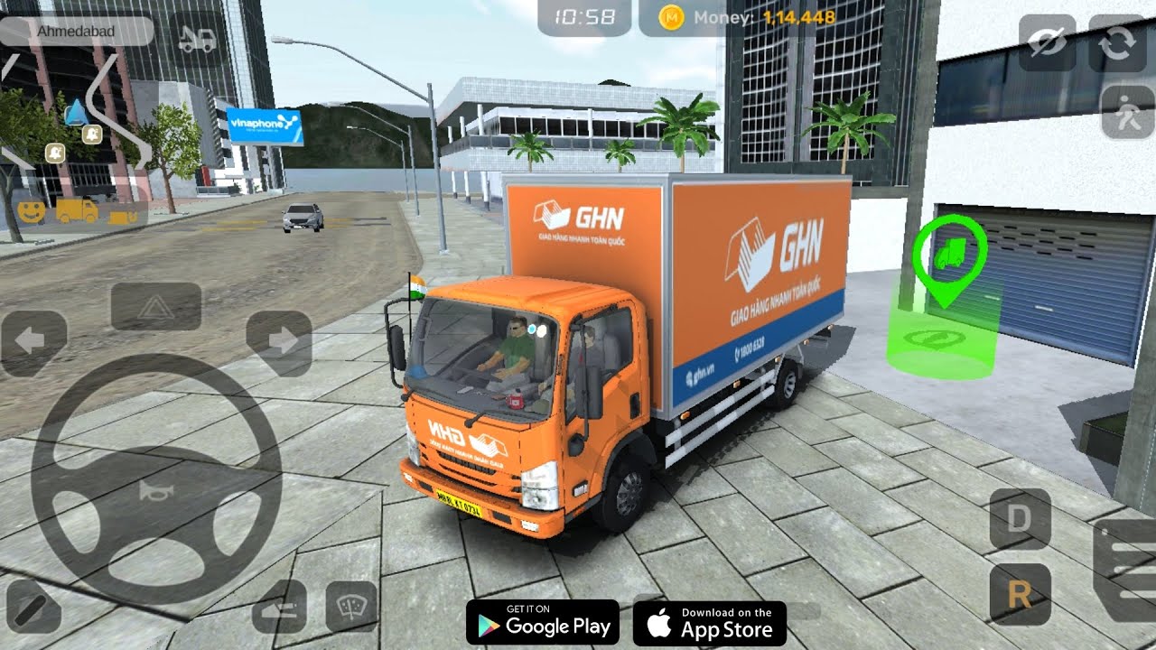 Mini Truck Simulator Vietnam #225 - Big Job! Delivery 8.82 Ton Durian Fruit to multiple Locations