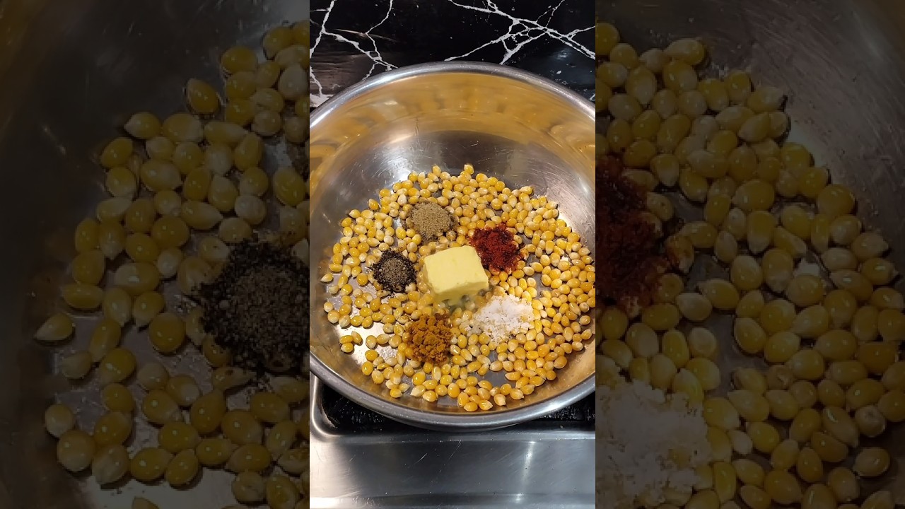 Homemade Butter Masala Popcorn Recipe l How to Make Popcorn #popcornrecipe #youtubeshorts #food