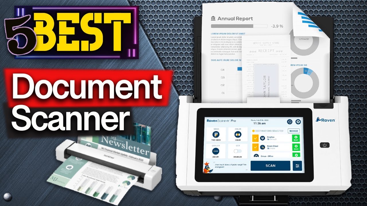 ✅ TOP 5 Best Portable Document Scanner: Today's Top Picks!