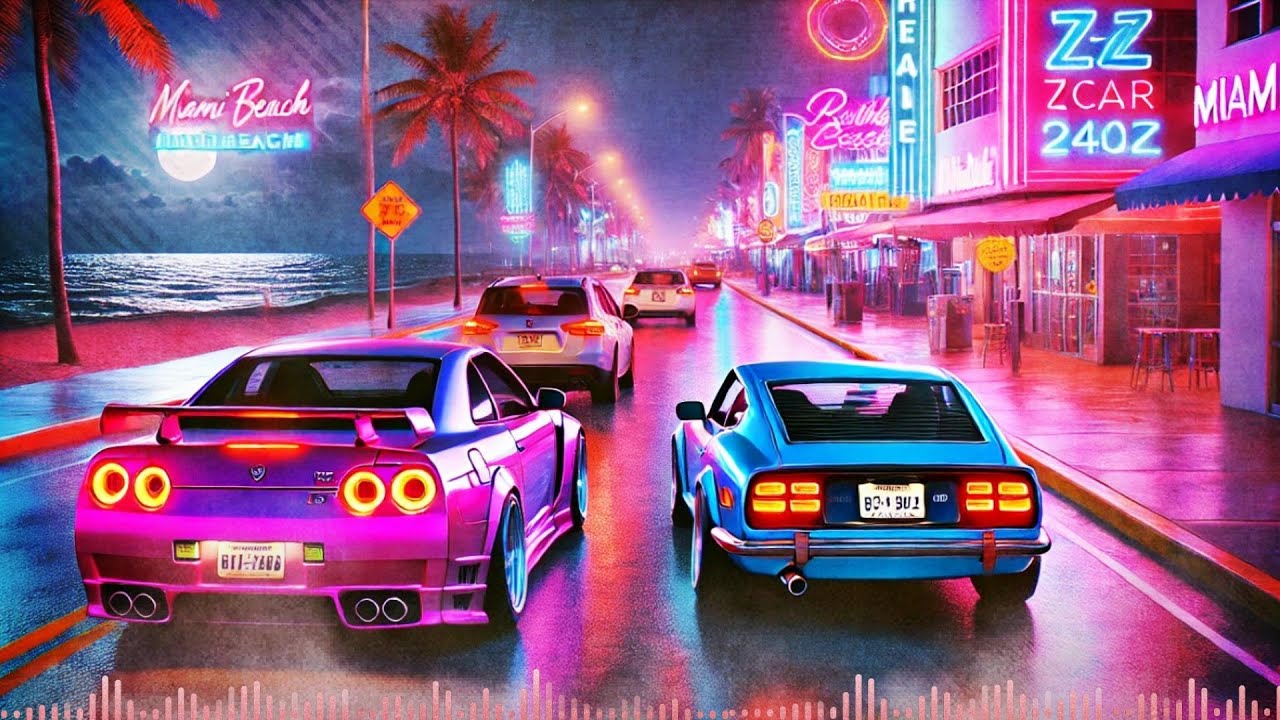 Retro Miami Nights | 80's Lofi Synthwave Journey