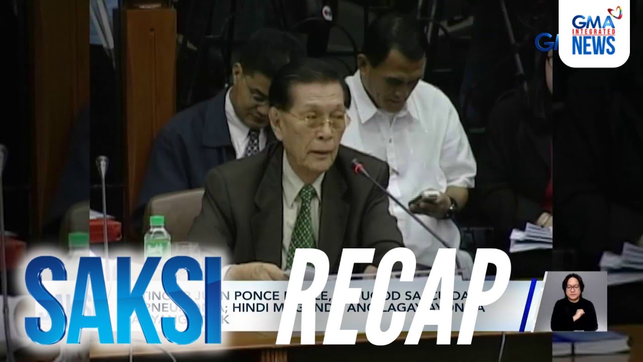 Saksi: (Part 2) Juan Ponce Enrile, isinugod sa ICU; OCD: 18 patay dahil sa Bagyong Uwan; Mga...