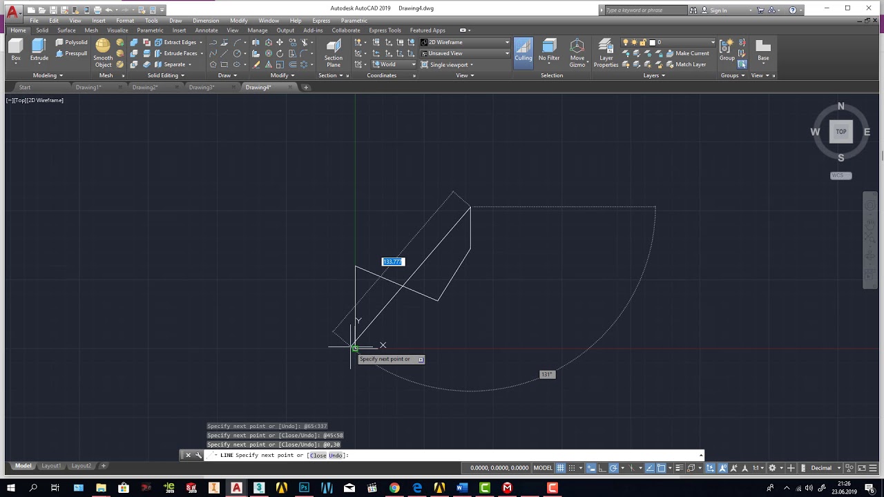 Autocad 2d Drawing Tutorial - 20 Days of Cad Exercises Example 3