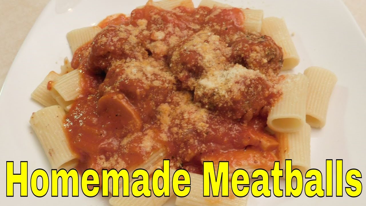 How to make fun homemade meatballs with pasta.