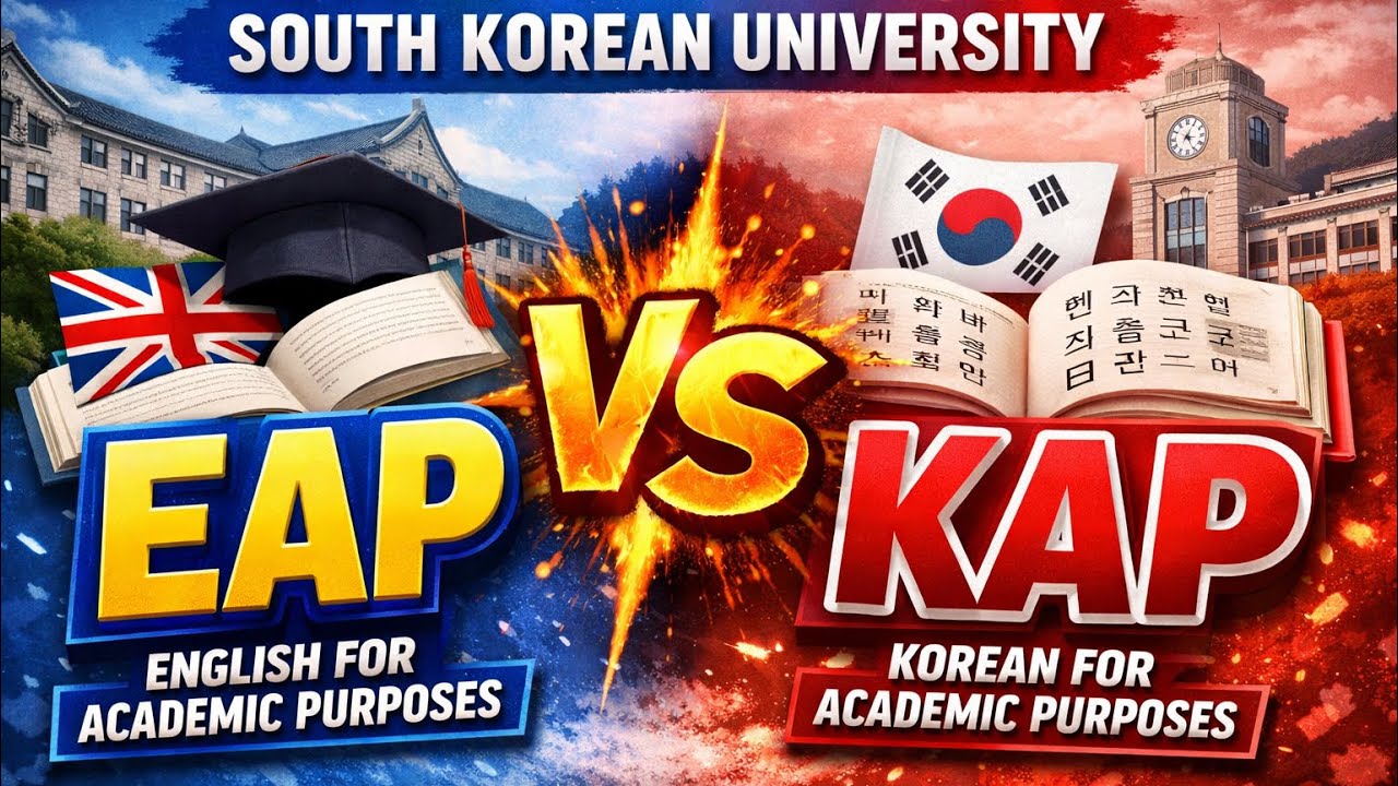 EAP VS KAP in Korean 🇰🇷 University (English for Academic purposes Vs Korean for Academic Purposes) 