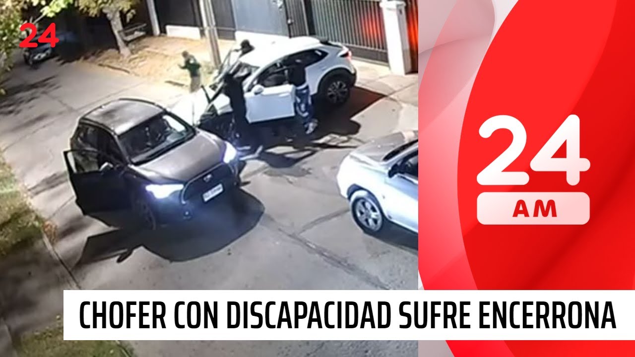 Chofer en situación de discapacidad sufre violenta encerrona en Ñuñoa | 24 Horas TVN Chile