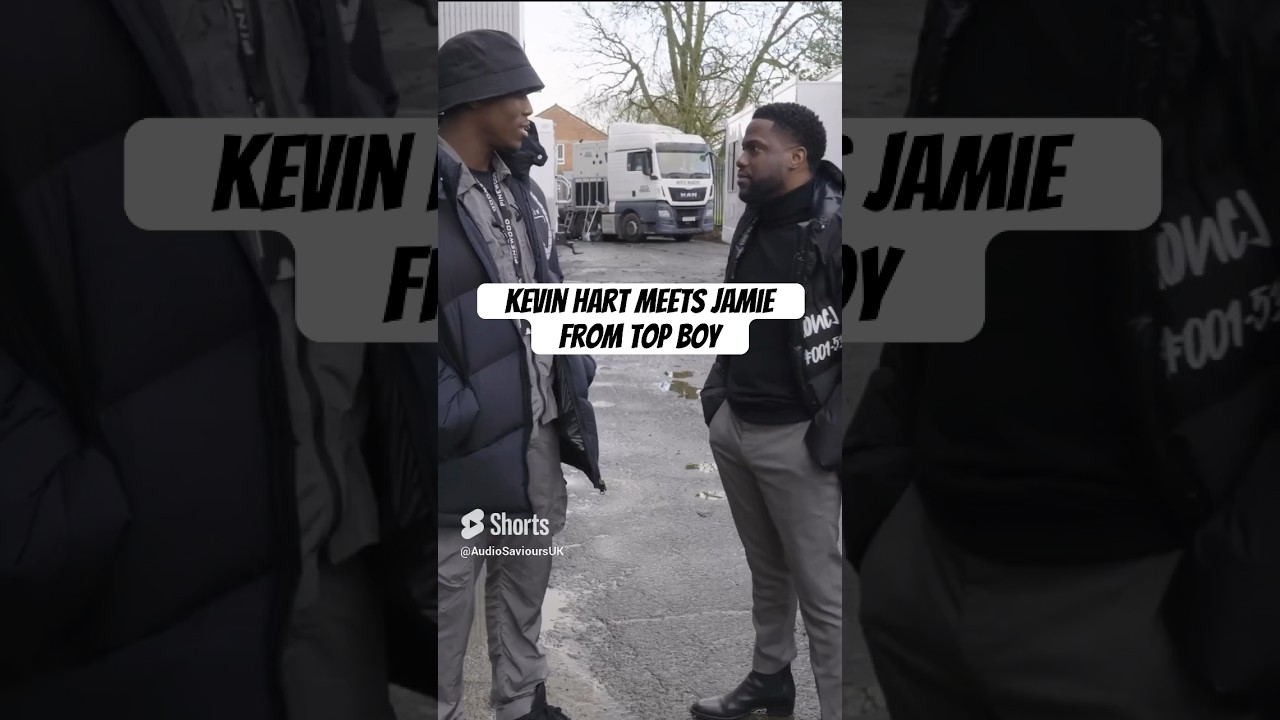 Kevin Hart Meets Jamie From Top Boy (Michael Ward) And Shows Him His UK Slang | Audio Saviours