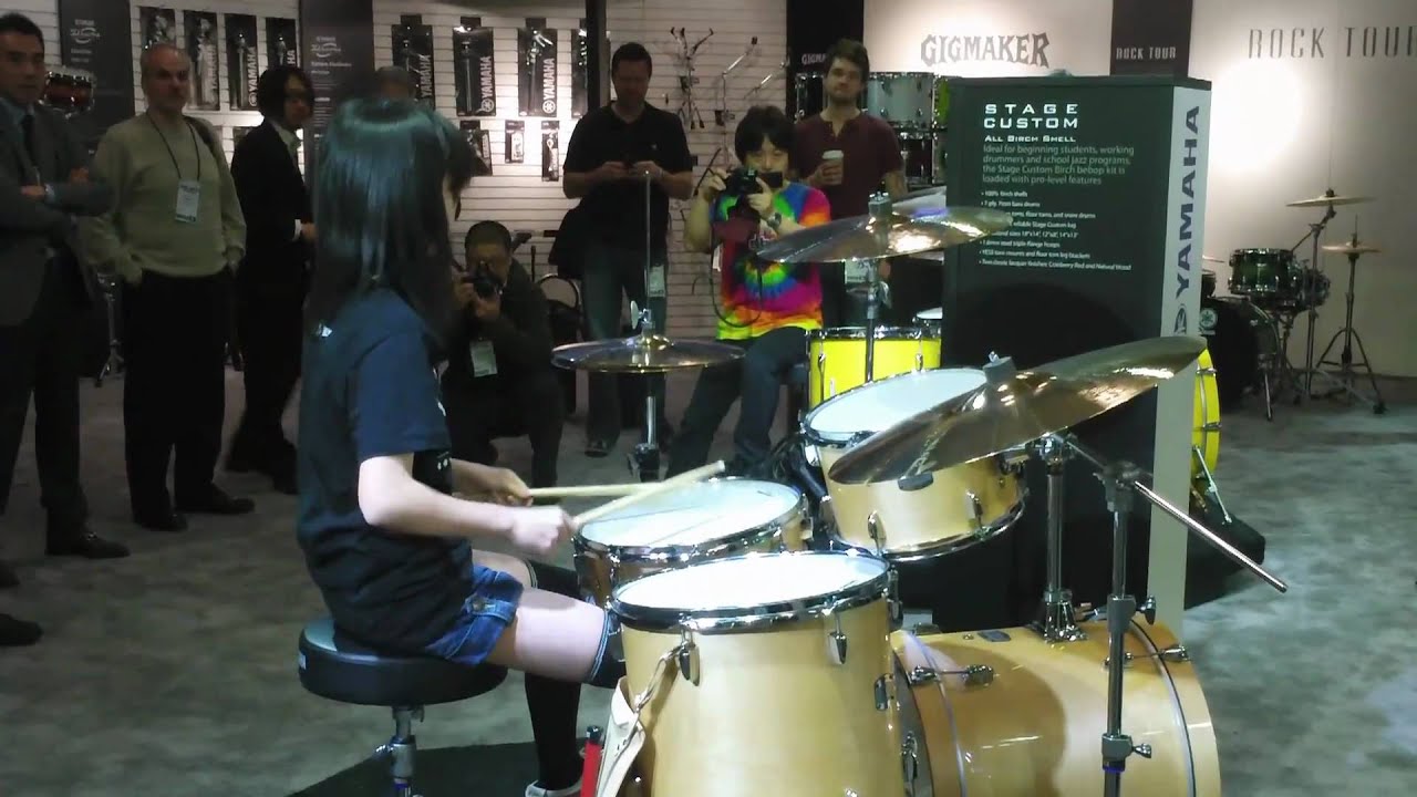YAMAHA Stage Custom Bop Kit Demo by Senri - NAMM 2011