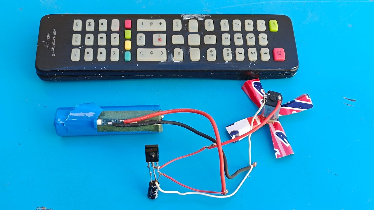 How To Make Remote Control Tester Using Ir Receiver And DC Motor