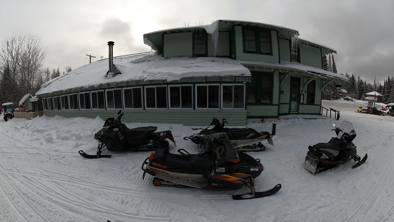 Old Forge Snowmobiling Jan 19 2025 - Old Forge trails, Big Moose Station, Elise Lookout