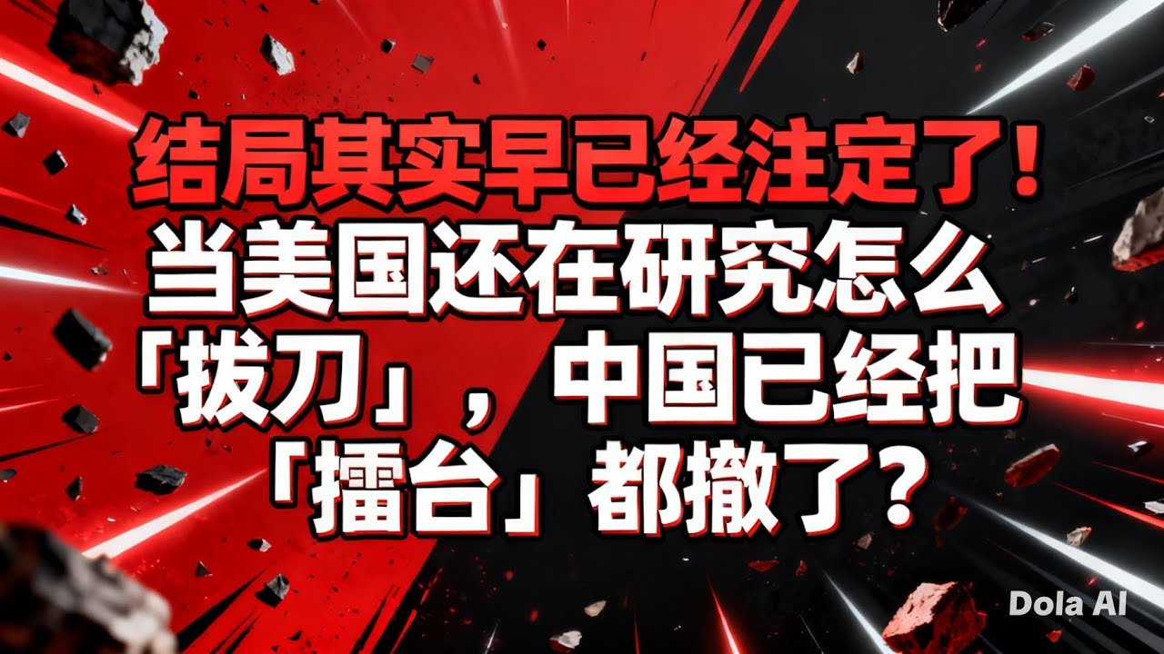 結局早已註定：當美國還在拔刀，中國已經撤走了擂台