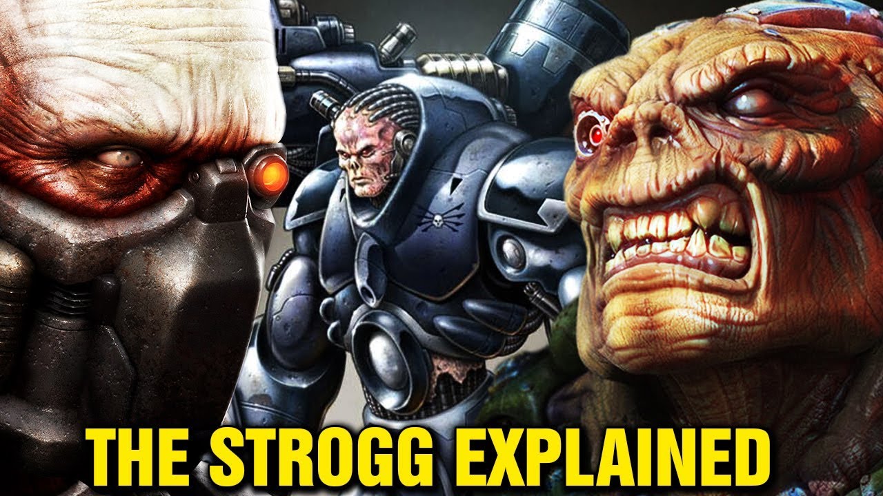 QUAKE LORE - ORIGINS - THE STROGG EXPLAINED - WHAT ARE THE STROGG IN QUAKE 2? HISTORY & LORE QUAKE 4