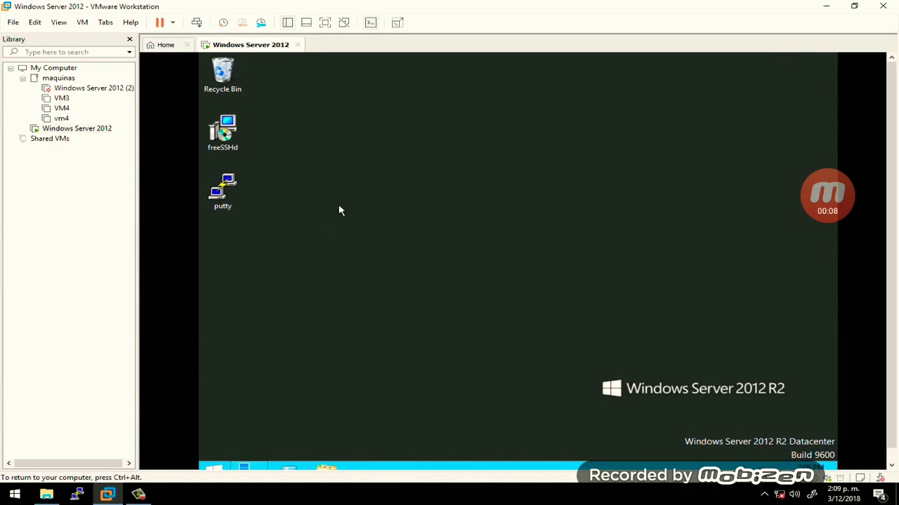 SSH en windows Server 2012 R2