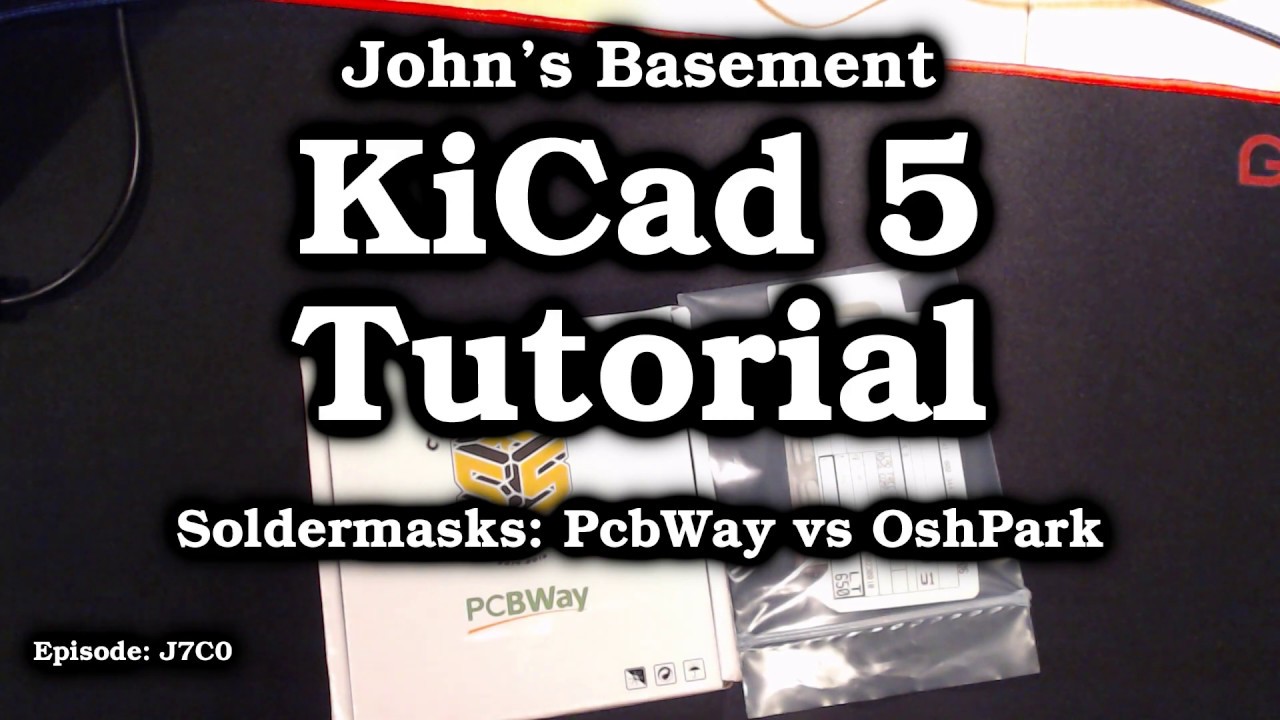 KiCad 5 #29b Comparing Soldermasks from OshPark & PcbWay