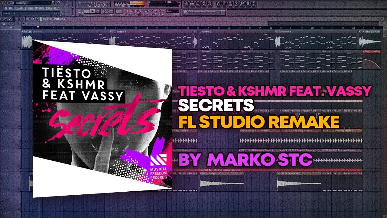 Tiësto & KSHMR - Secrets [FL Studio Remake + FREE FLP]