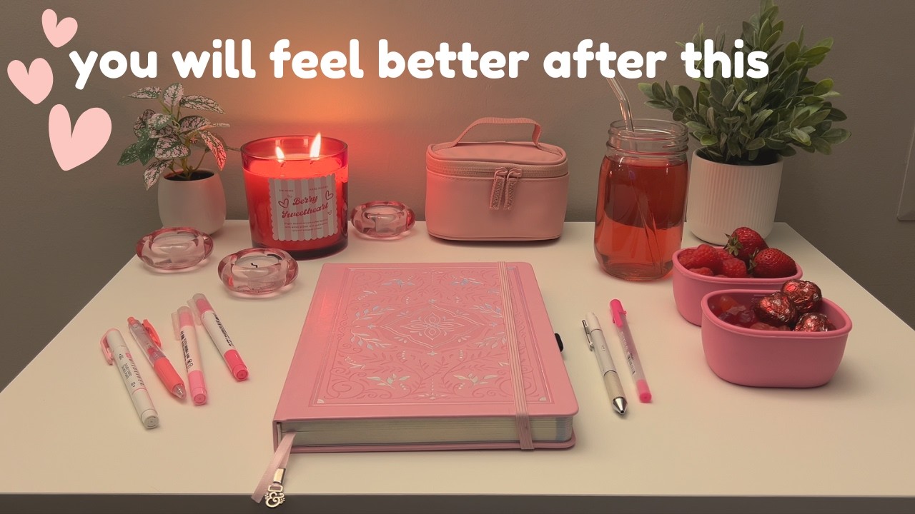 lock in, get it done | one hour soft pink lofi playlist for journaling or studying