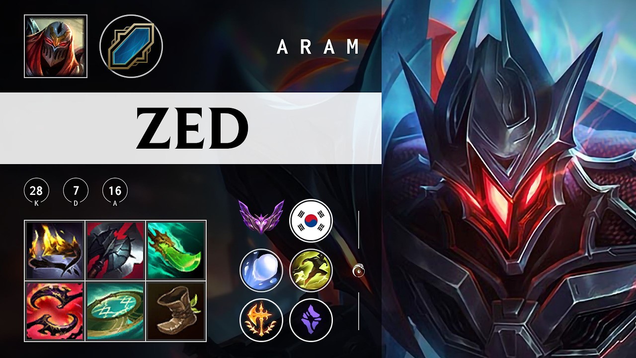 Zed ARAM - KR Master Patch 26.03