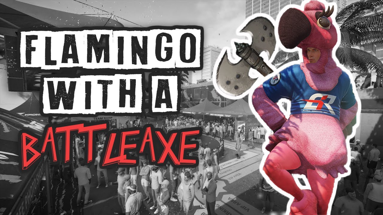 Hitman Escalation: Flamingo with a Battle Axe!