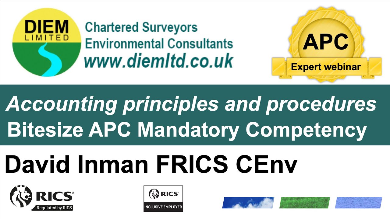 Accounting principles and procedures Bitesize APC Mandatory Competency APC Expert Webinar