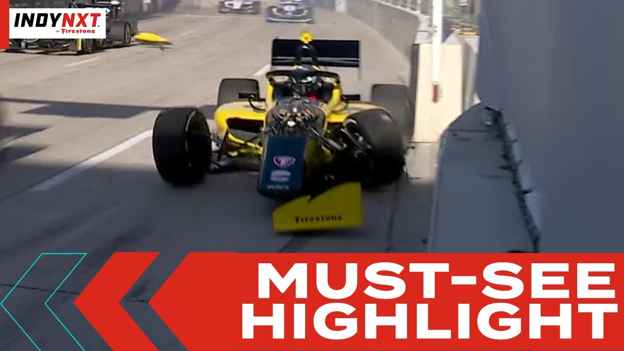 Big Damage for Colin Kaminsky at the Start! | 2026 INDY NXT at Arlington