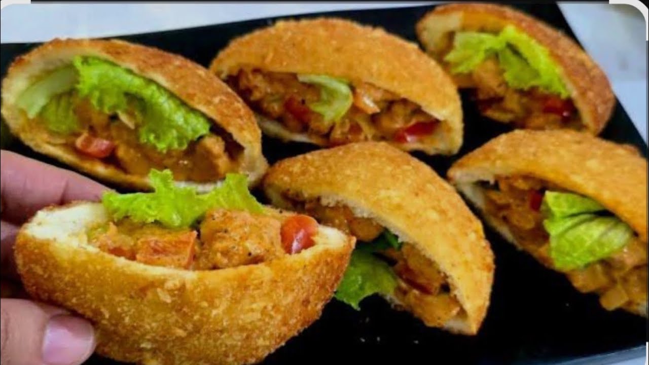 RAMAZAN ✨ SPECIAL BREAD CHICKEN POCKET RECIPE EASY AND DELICIOUS RECIPE|