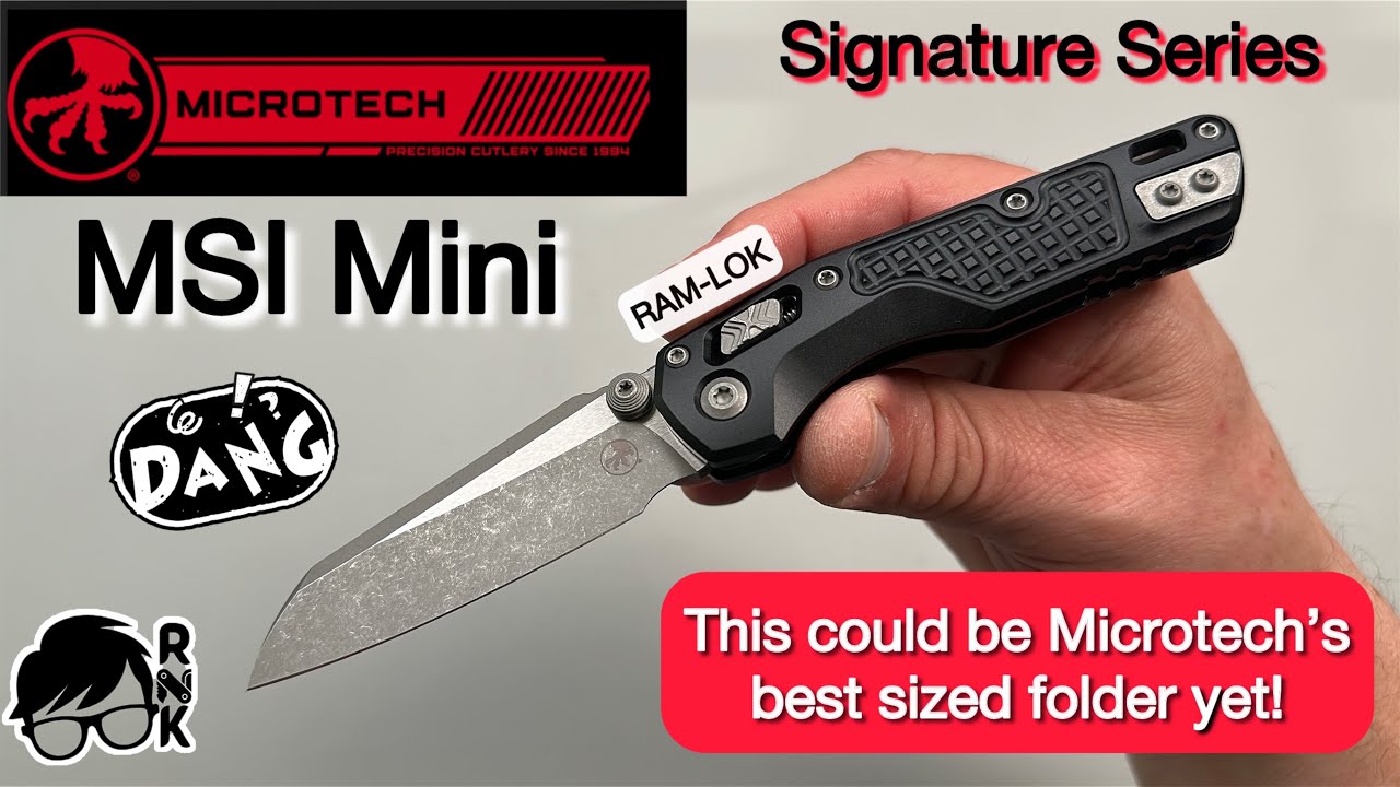 Замечательная распаковка MSI Microtech Mini с впечатляющим ножом из серии Signature Series… отлич...
