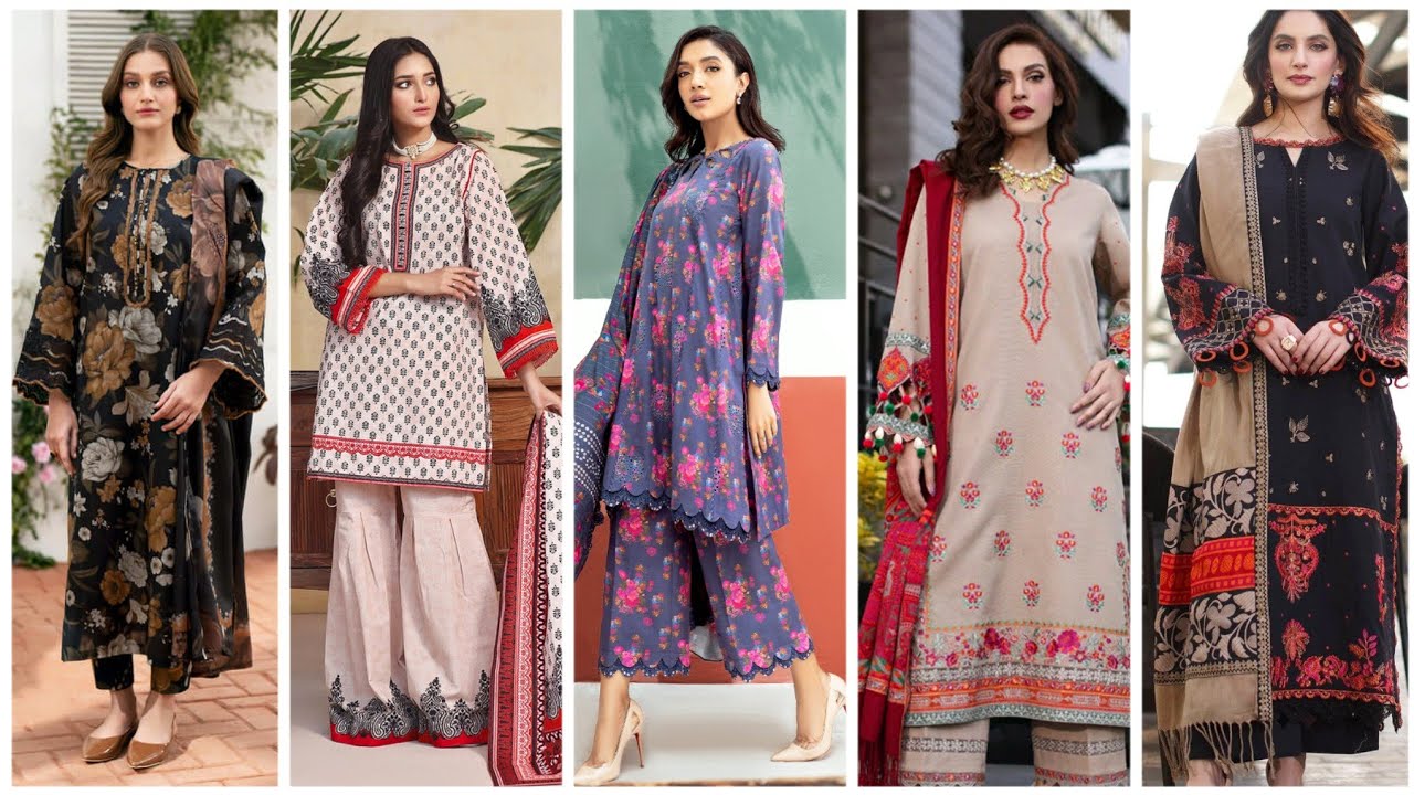 Casual & Simple Khaddar Dress Design Ideas for Ladies | Khaddar Collection Winter Fashion