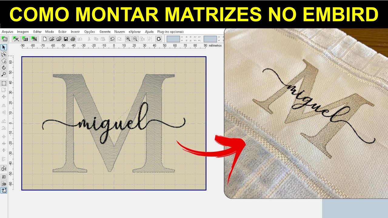 Como montar matrizes no Embird