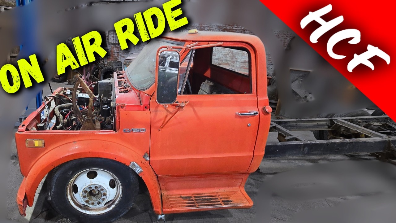 I put air ride on the front of the C50 (C50 build part 10)