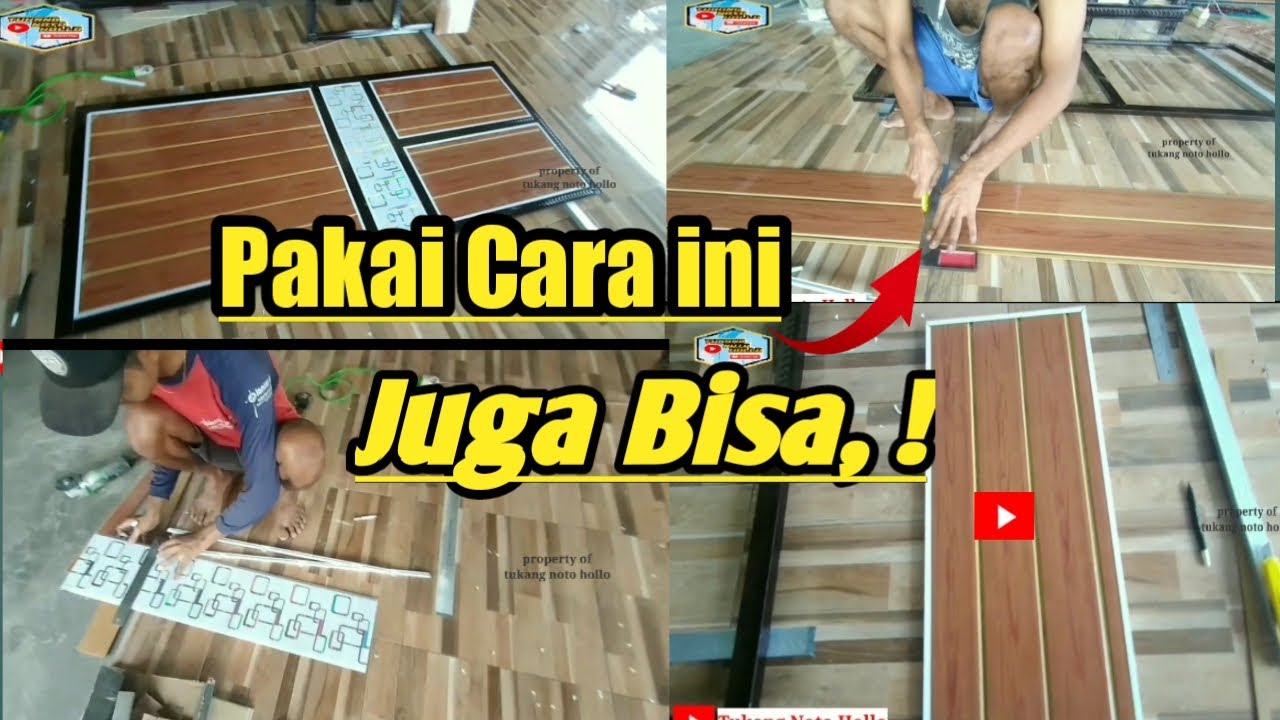 pintu hollo bajaringan cara pasang pvc.#hollowbajaringan #pintulipat