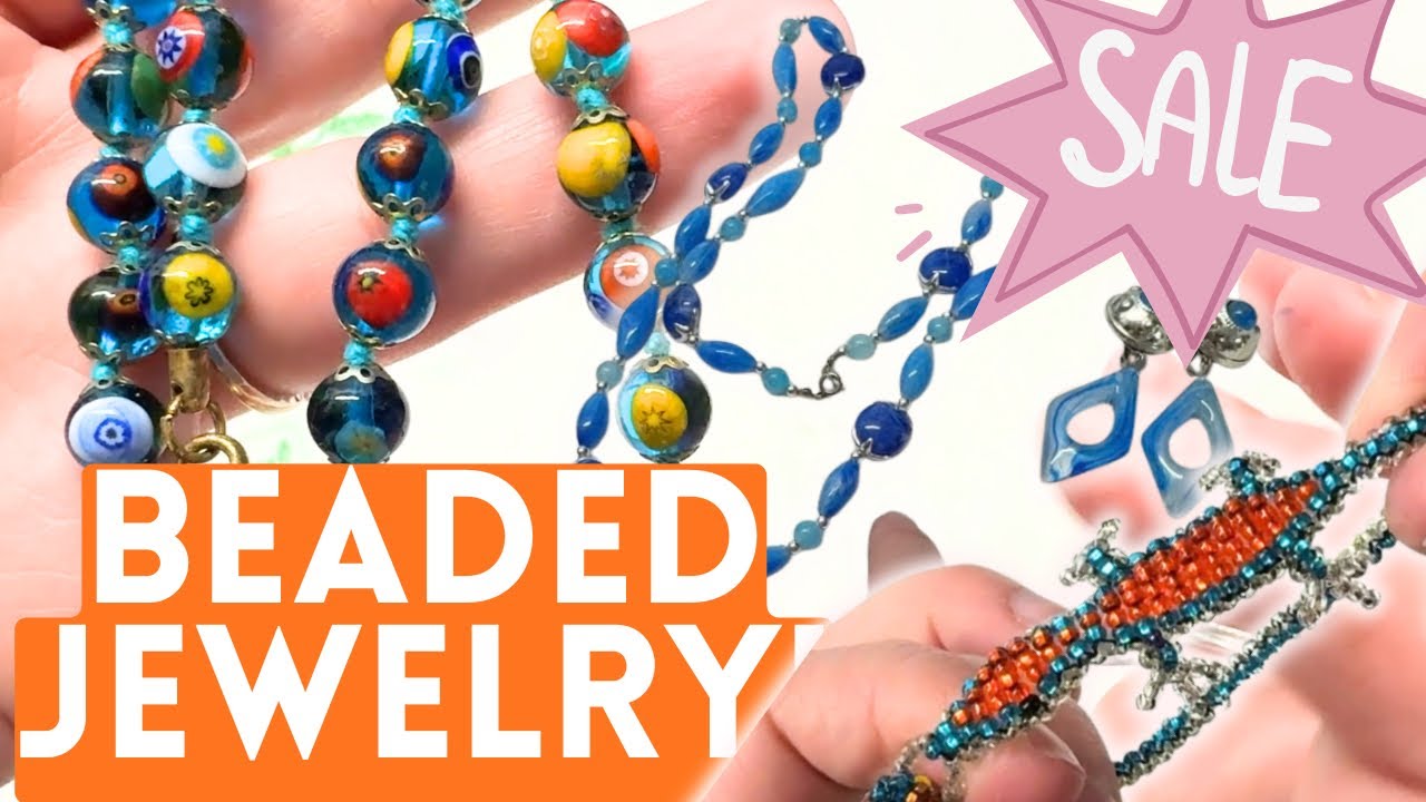 Glass & Plastic Beaded Jewelry Sale! 2/26🪻