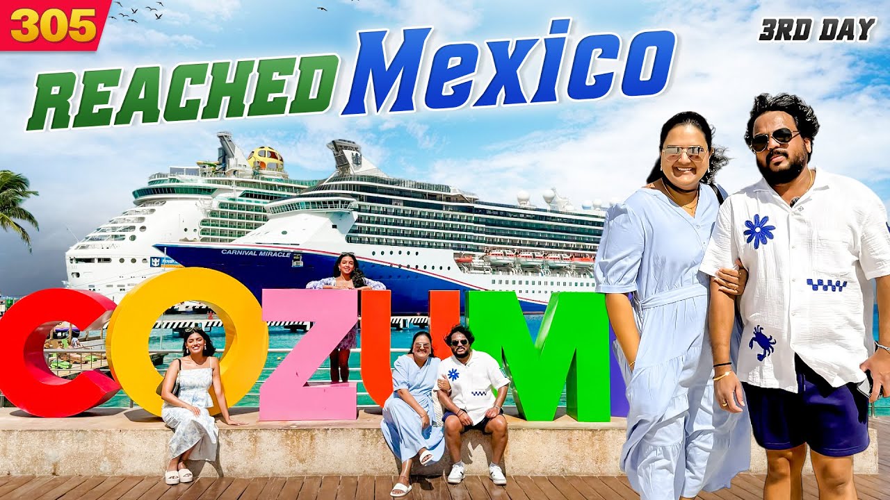 Reached MEXICO 🤩 | CRUISE Trip DAY 3 😍 | VAAS Family | Telugu Vlogs