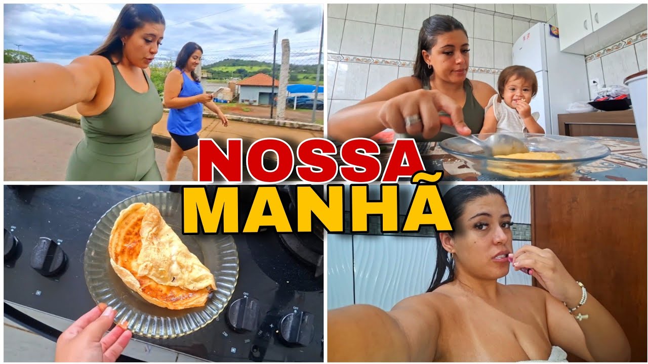 ROTINA DA MANHÃ + NOSSO CAFÉ DA MANHÃ + CAMINHADA + FOMOS AO MERCADO💖| #viralvideo #views 