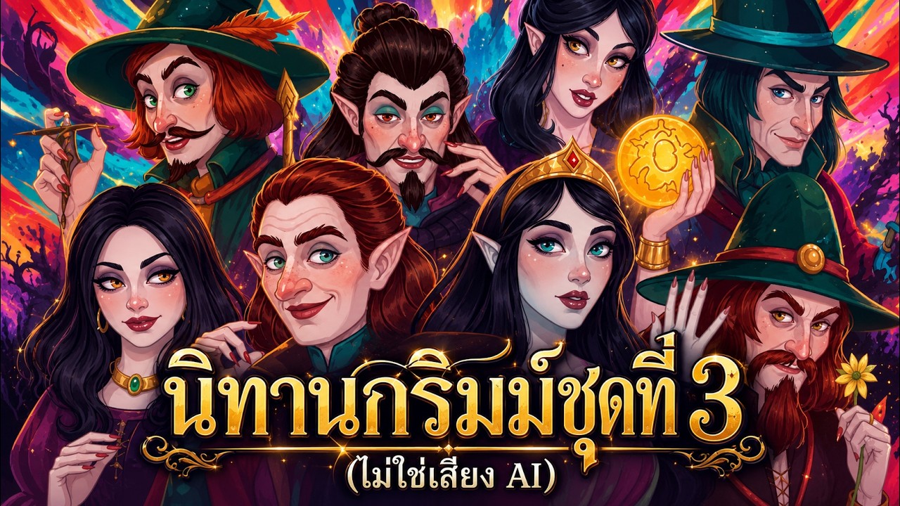 🏹 รวมนิทานกริมม์ชุดที่ 3 เรื่องที่ 41-60 ฟังยาวๆ ก่อนนอน (ไม่ใช่เสียง AI) | BOOK & BED