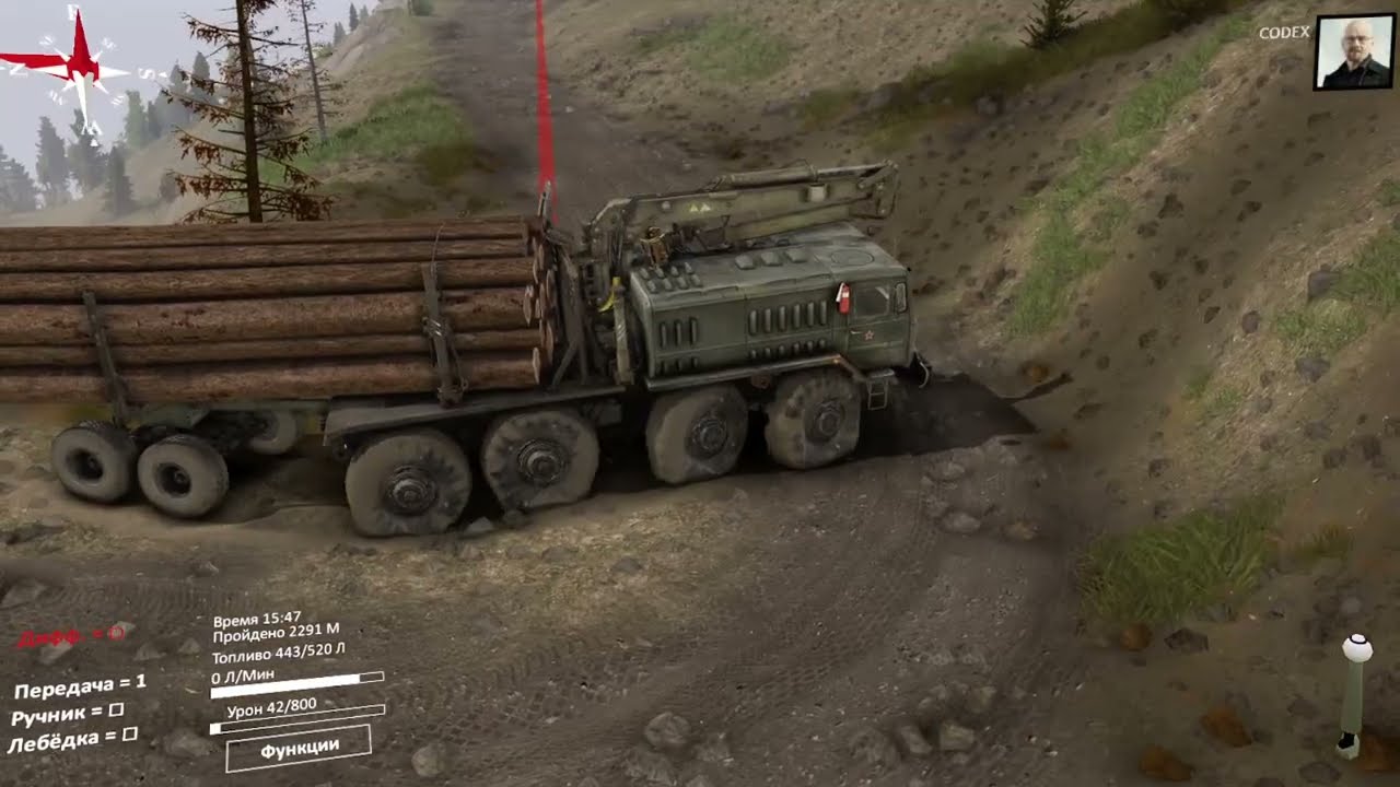 Spintires Карта Холм Маз 4 очка Правельный путь