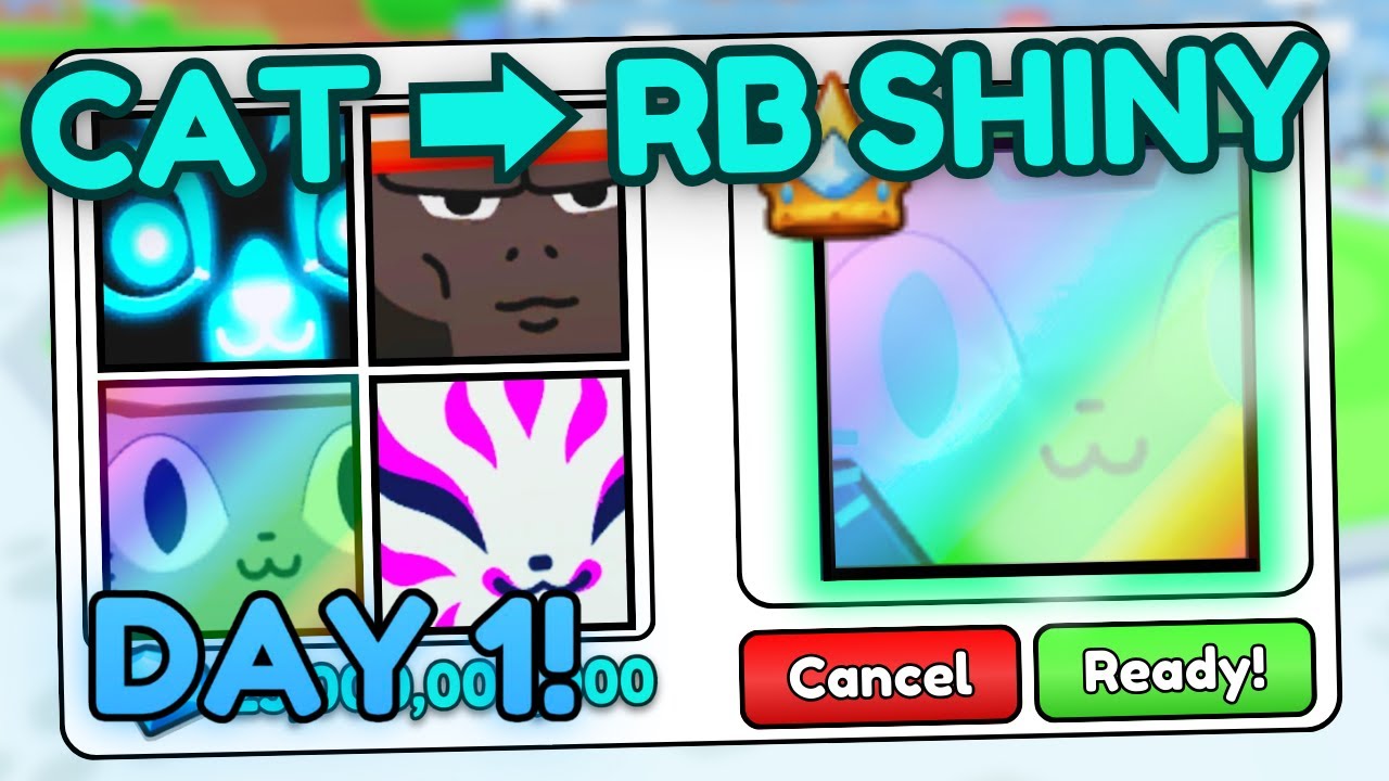 Cat to RB Shiny Titanic #1 - Here I come, Rainbow Shiny!😈45B+ Gems Profit! (Pet Simulator 99)