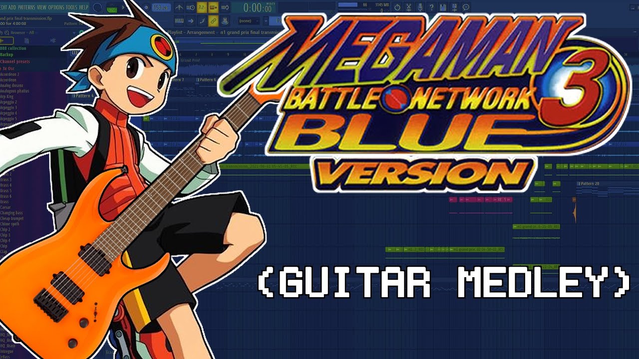 Megaman Battle Network 3 - Guitar Medley (Epilepsy Warning)