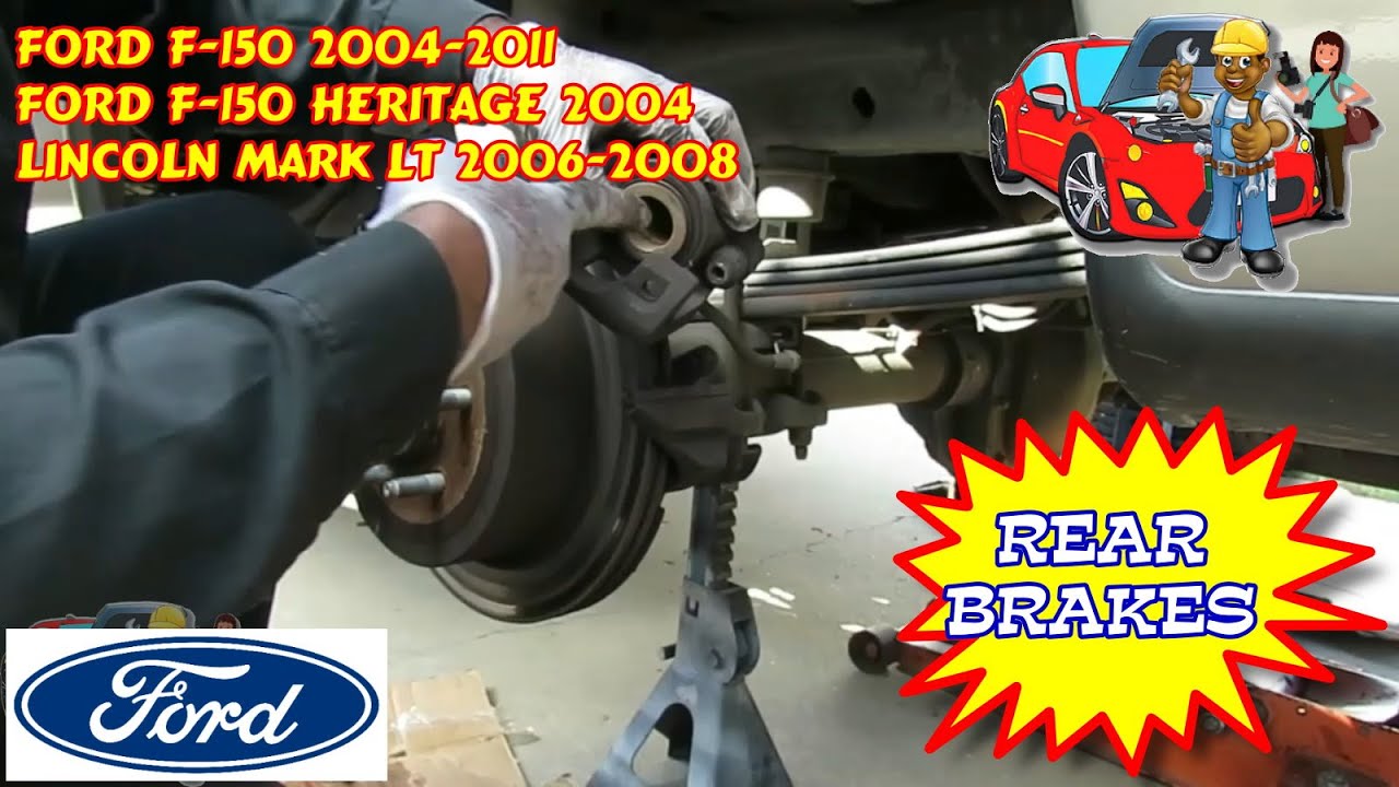 Ford F150 Pickup Heritage Lincoln Mark LT  Rear Brake Pads Replacement