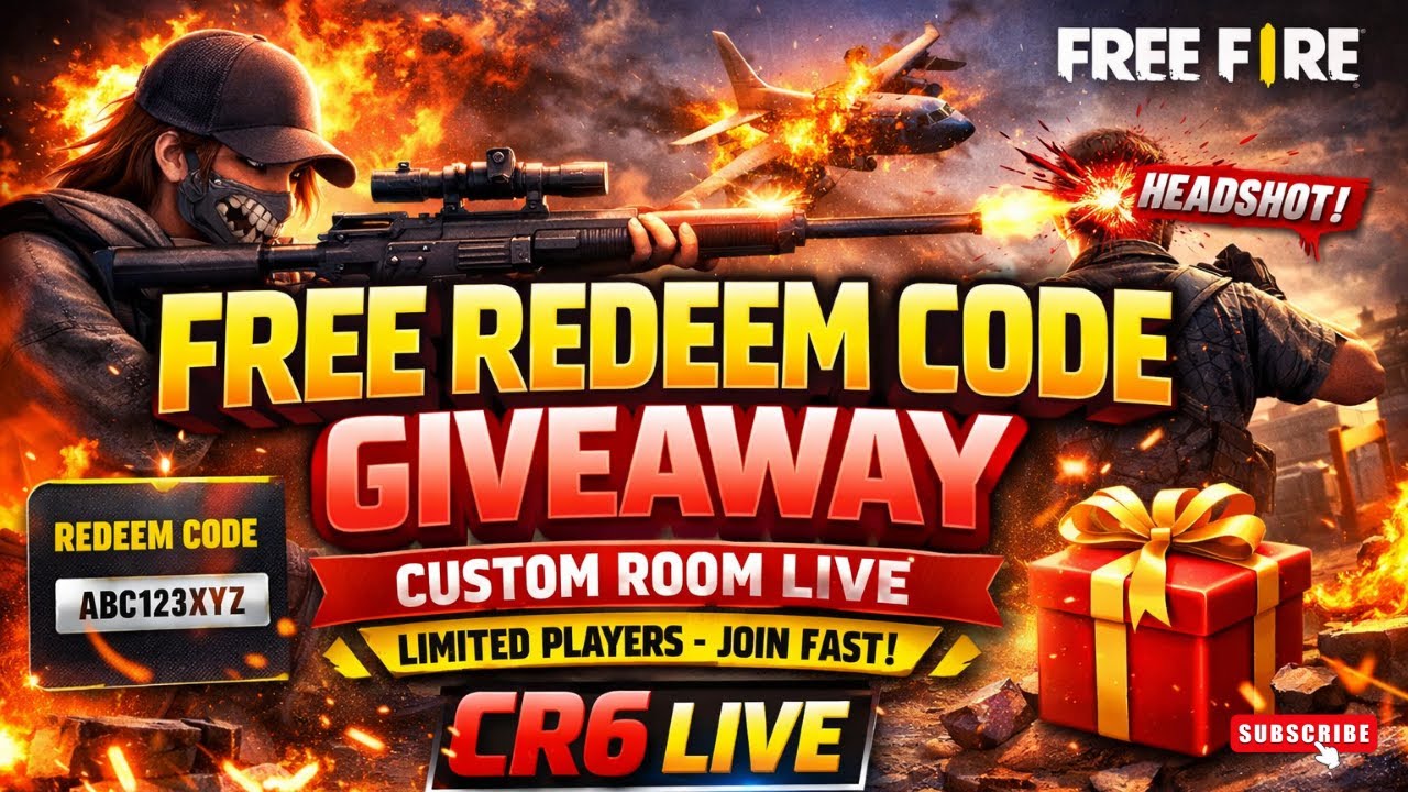 LIVE AAJ 3K 🎉 SUBSCRIBE COMPLETE FREE FIRE  Shors Video 👉 REDEEM CODE 📉 KILL + BOOYAH👉 (CUSTOM