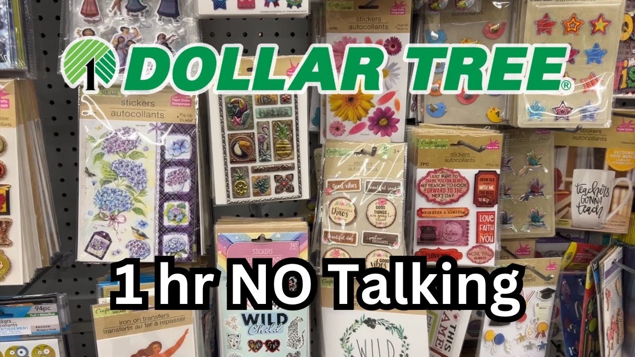 NO TALKING Dollar Tree Shop with me