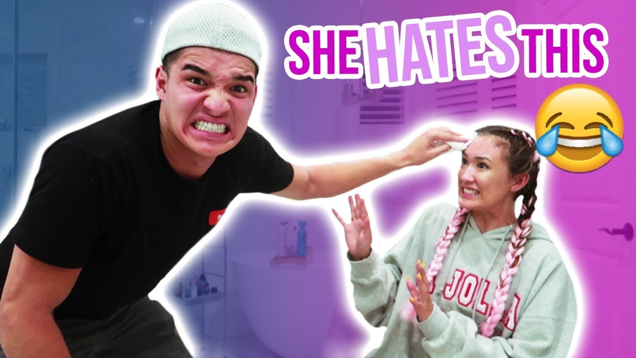 TAKING OFF MY GIRLFRIEND'S MAKE-UP!