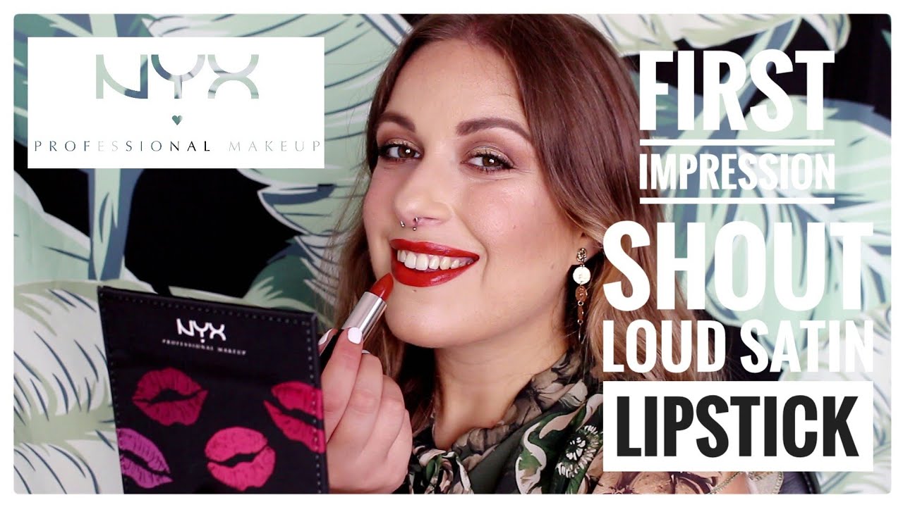 FIRST IMPRESSION: Shout Loud Satin Lipsticks - NYX! | Elielizaeli