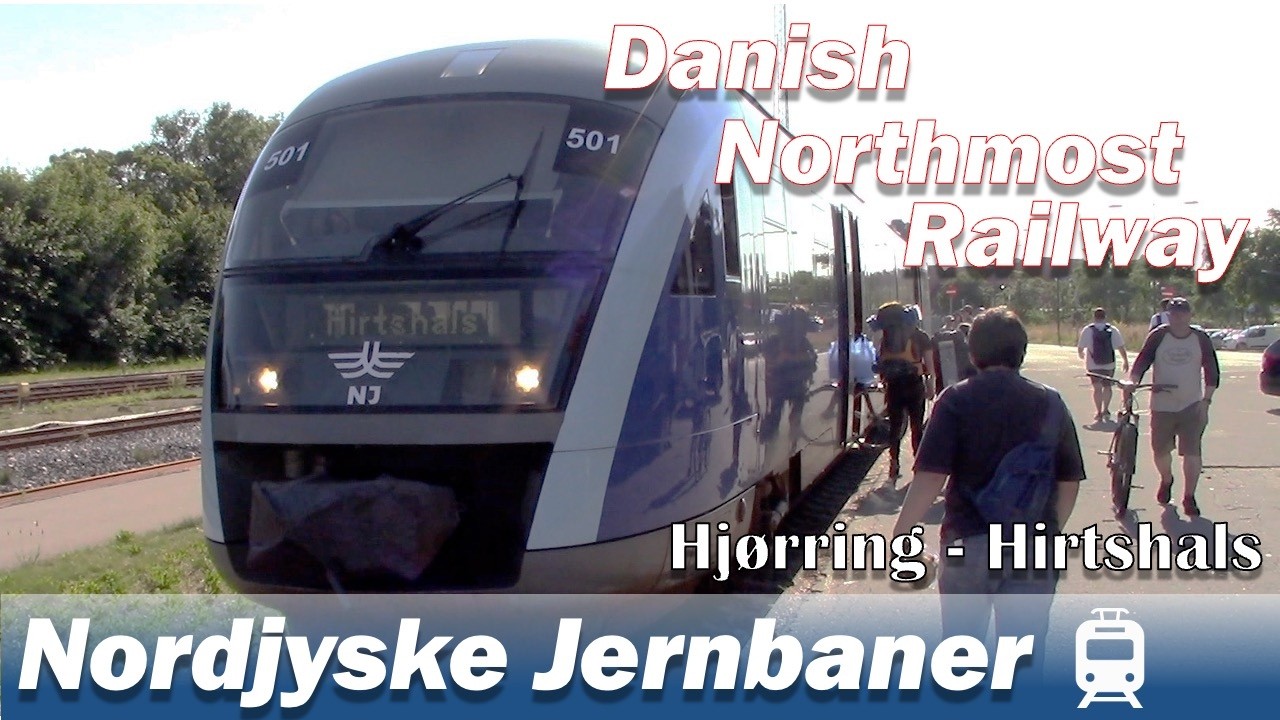 🇩🇰To the Northern End of Denmark by a Local Train, Hjørring to Hirtshals- Train Trip in Denmark