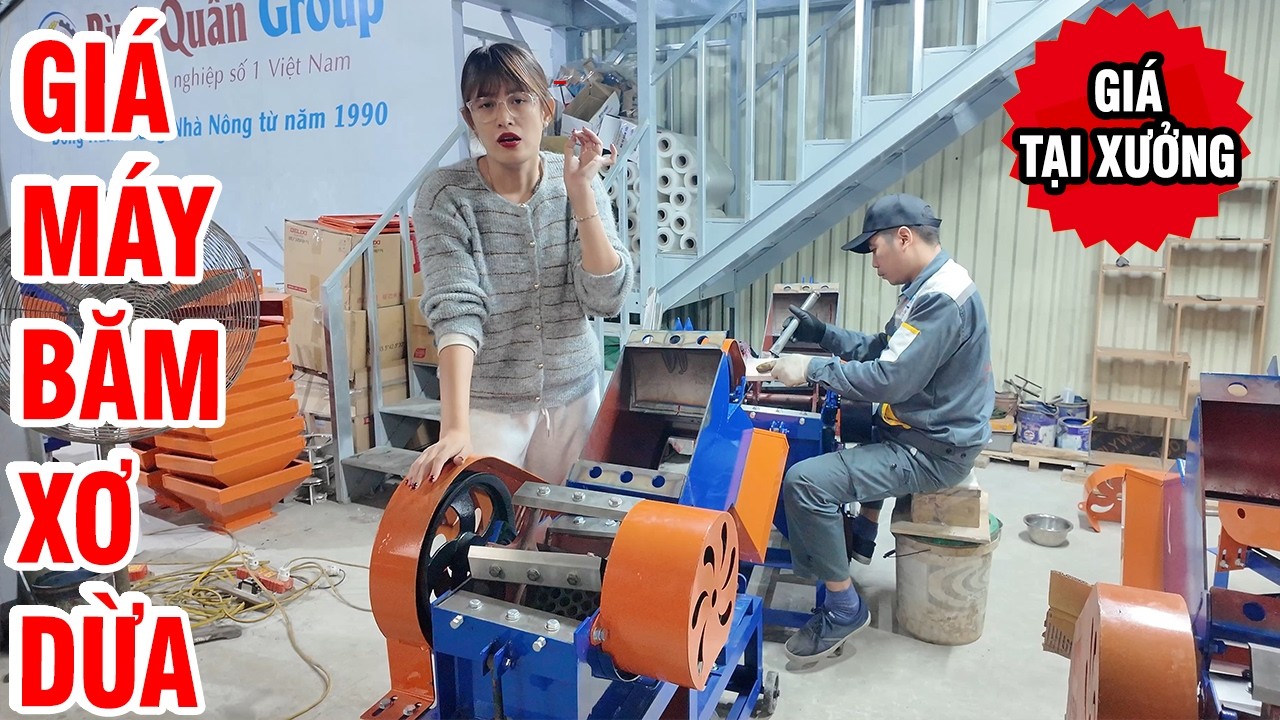 Cập Nhật GIÁ CỰC SỐC Máy Băm Xơ Dừa B250 Tặng 3 Sàng Tháng 2/2026