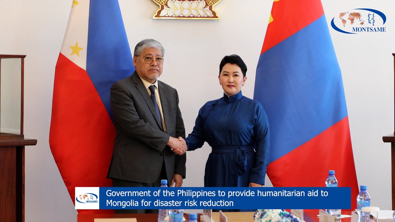 Government of the Philippines to provide humanitarian aid to Mongolia for disaster risk reduction