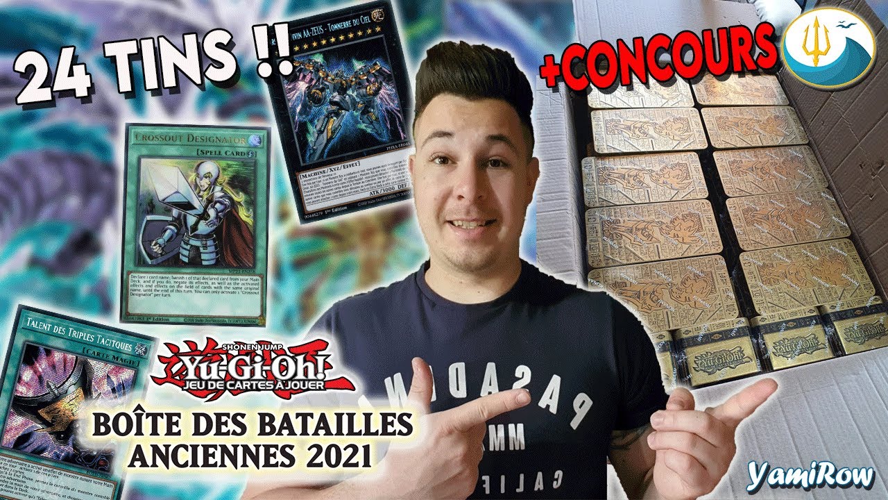 Yu-Gi-Oh! ÉNORME OPENING 24 TIN BOX 2021 DES BATAILLES ANCIENNES  !! + CONCOURS