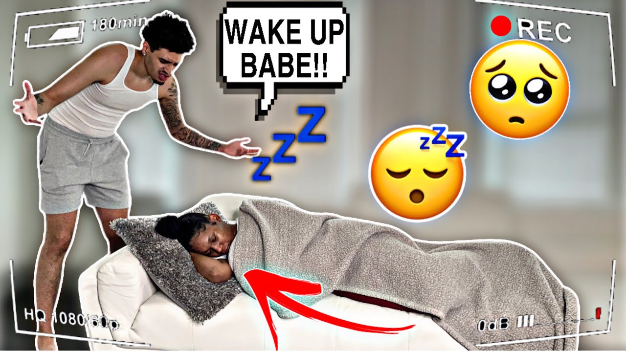 SLEEPING On The COUCH While Pregnant To See How My Boyfriend Reacts! *CUTE*
