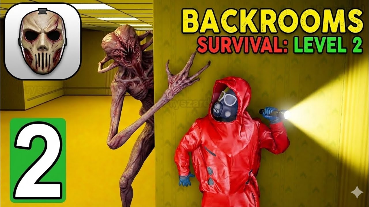 BACKROOMS Survival Level 2 😱 | Most Terrifying Monster Escape Gameplay in Bangla #hideinthebackroom 