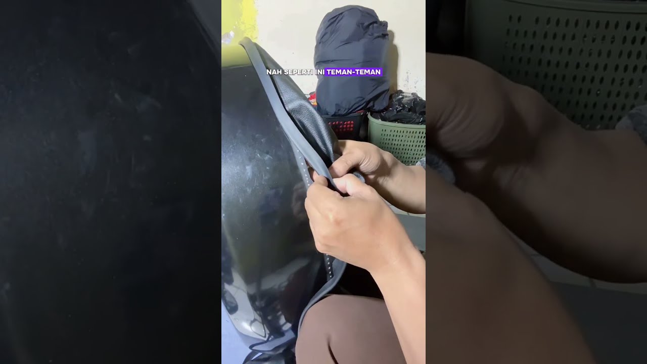 Cara pasang karet coverban menggunakan lis agar baut yang buat nempelin tidak kelihatan 