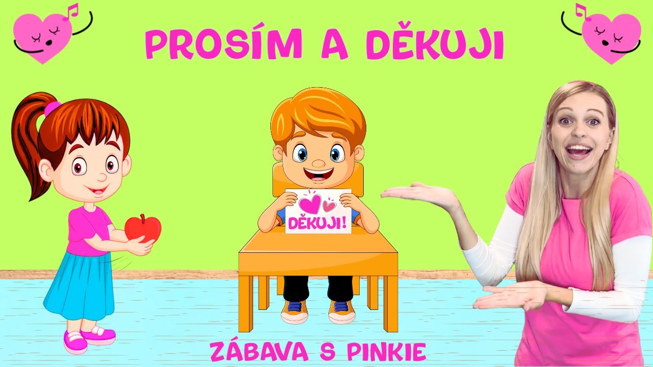 Učíme se Slušně Chovat – Zdravíme – Prosíme – Děkujeme – Písnička pro Nejmenší Děti