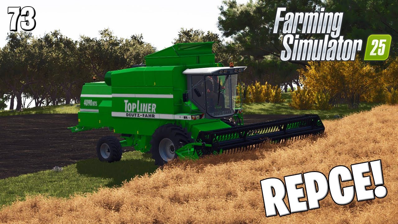 FARMING SIMULATOR 25 LIVE #73 - Repce betakarítás 3 földről! | ETRURIA #3